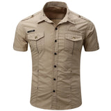 Short Sleeve Cotton Cargo Shirt