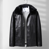 Fleece Leather Jacket