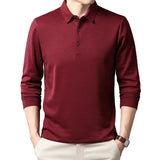 Elegant Long Sleeve Polo Shirt