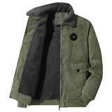 Elegant Corduroy Jacket with Fleece
