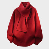 Arielle - Comfortable Sweater with Shawl Neckline