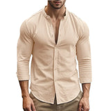 Casual Summer Shirt Made of Cotton and Linen