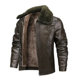 Fleece Leather Jacket