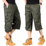 Long Cotton Cargo Shorts