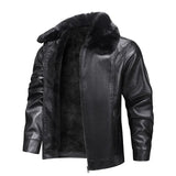 Fleece Leather Jacket
