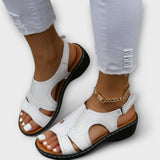 Christina - Orthopedic Leather Sandals with Comfortable Heel