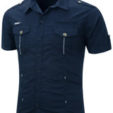 Short Sleeve Cotton Cargo Shirt