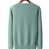 Wool Sweater with V-Neck