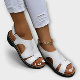 Christina - Orthopedic Leather Sandals with Comfortable Heel