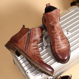 Vega Leather Ankle Boots