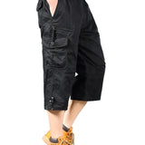 Long Cotton Cargo Shorts