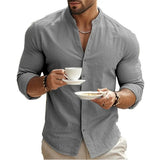 Casual Summer Shirt Made of Cotton and Linen