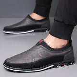 Leather Business Slip-On Shoes
