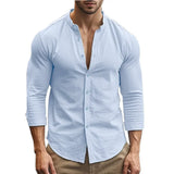 Casual Summer Shirt Made of Cotton and Linen