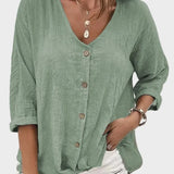 Anna - Summer Linen Blouse