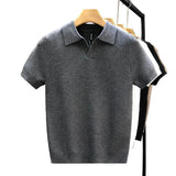 Breathable Sweater Polo Shirt