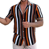 Striped Short Sleeve Summer Shirt