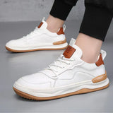 Leather Shoes with High Sole