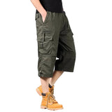 Long Cotton Cargo Shorts