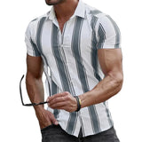 Striped Short Sleeve Summer Shirt