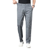 Checked Stretch Pants