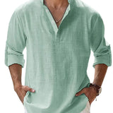 Piotr - Breathable Men's Linen Shirt