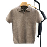 Breathable Sweater Polo Shirt