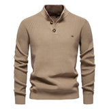 Konrad Men's Sweater with Buttons