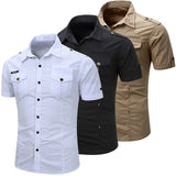 Short Sleeve Cotton Cargo Shirt