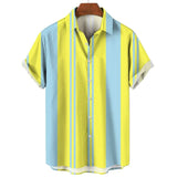 Striped Short Sleeve Summer Shirt