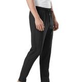 Men's Casual Pants with Drawstring - Black