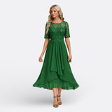 Mariana - Lace Dress with Short Sleeves