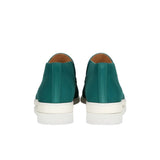 Men's Suede Loafers – Slip-On Chukka Style, Flat Sole – Blue-Green