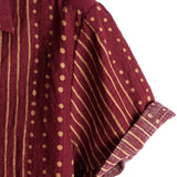 Men's Short Sleeve Striped Cotton Shirt