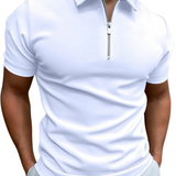 Polo Shirt with Zipper
