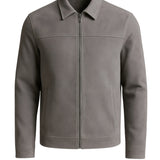 Gray Suede Jacket for Men – Modern Casual Jacket