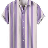 Striped Short Sleeve Summer Shirt