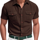 Elegant Men's Corduroy Shirt