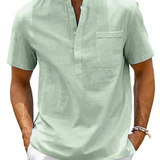 Elegant Cotton-Linen Shirt