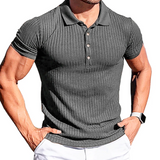 Elegant Striped Polo Shirt