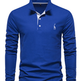 Casual Long Sleeve Polo Shirt