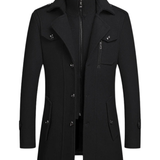 Double Collar Wool Coat