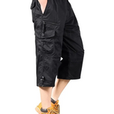 Long Cotton Cargo Shorts