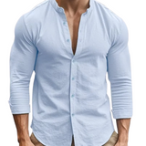 Casual Summer Shirt Made of Cotton and Linen