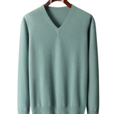 Wool Sweater with V-Neck