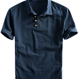 San Julian Polo Shirt with Linen Finish