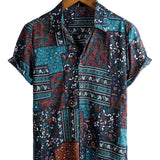Casual Cotton Short Sleeve Shirt for Men