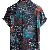 Casual Cotton Short Sleeve Shirt for Men