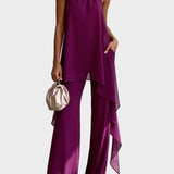 Viola - Elegant Halter Set with Pants