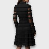 Paulina – Transparent Midi Dress with Fringes
